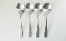 Four Vintage HM&Co Thrift Dessert Spoons 18cm Designed By David Mellor