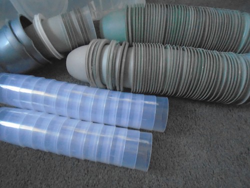 Huge selection plastic tubs - selection, of