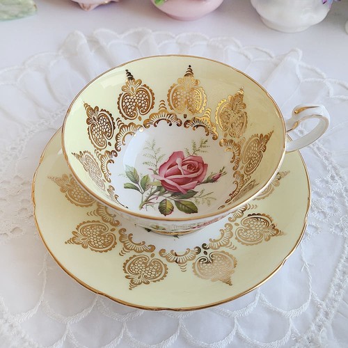 Paragon pink rose yellow tea - yellow,