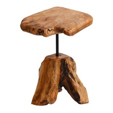 Natural Edge Cedar Stump Side
