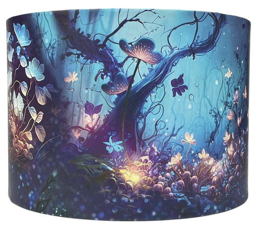Woodland floral lampshade - floral,