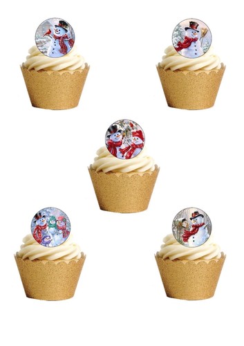 Cake toppers vintage - toppers, christmas