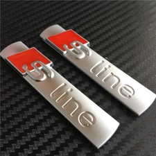 2 Pcs S Line Badge Emblems