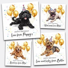 Dog birthday card - card,