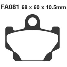 PAIR OF PADS EBC FA081 FOR YAMAHA 125 SR 1992-1996