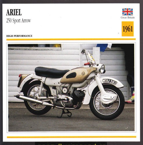1961 ariel 250cc sport arrow - ariel,