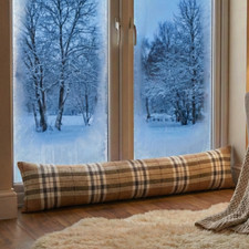 Checked Draught Excluder Door