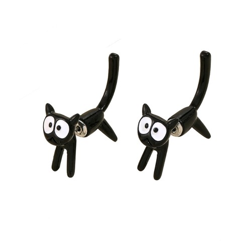 Kitten stud earrings female - kitten,