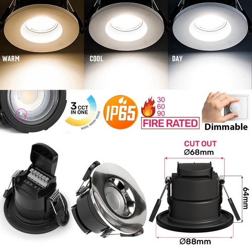 Led fire rated - fire, downlight