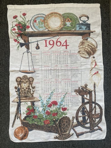 Vintage kreier linen tea towel - vintage,