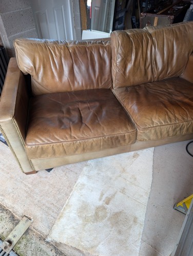 Timothy oulton brown leather - oulton,