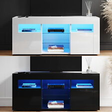 120/130/140/180/200cm LED High Gloss TV Stand TV Unit Cabinet Storage Sideboard