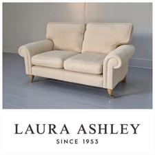 Superb Laura Ashley Kingston Petite sofa, 154cm, Edwin Natural, RRP £1550