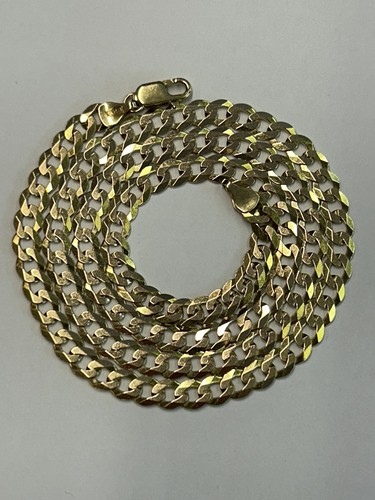 9ct gold curb link - , chain