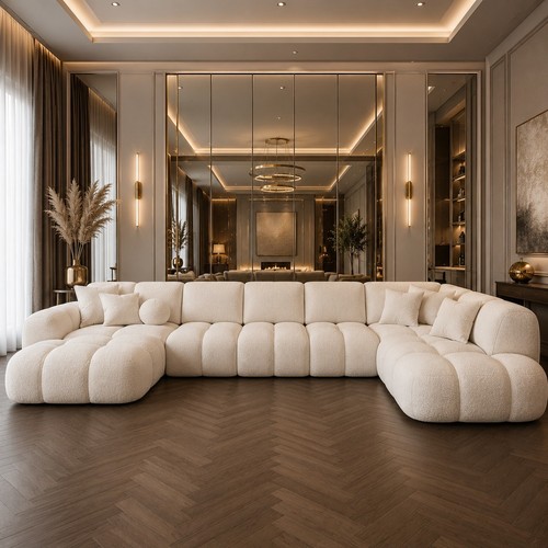 Luxury cream boucle cloud - luxury,