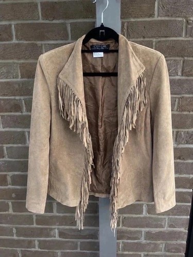 Vintage beige suede - beige,