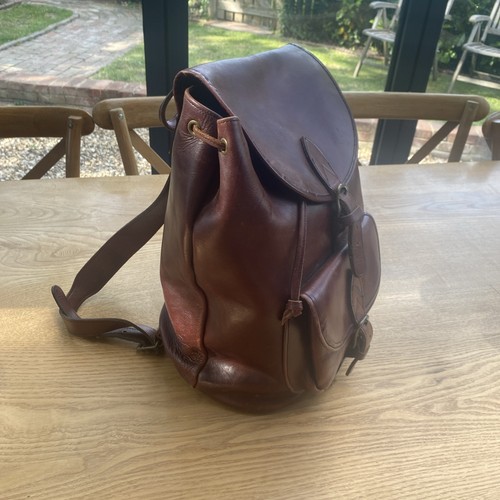 Vintage leather rucksack - vintage,