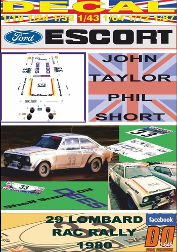 Decal ford escort 1800 - decal,