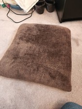 debenhams chocolate brown faux fur cushion