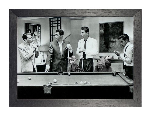 Rat pack playing snooker - rat,