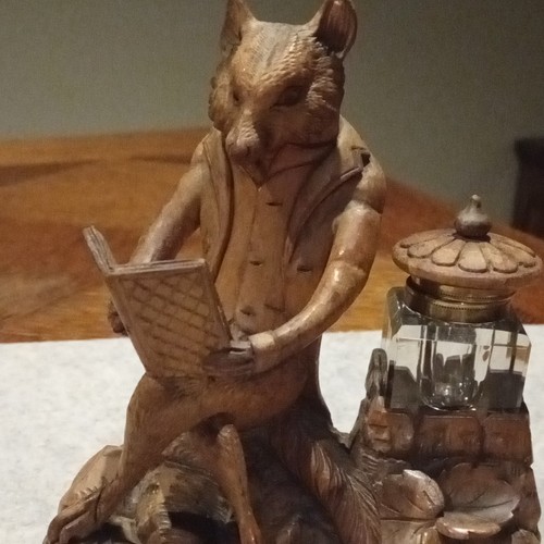 Antique black forest - antique, fox