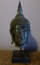 Bronze buddha head statue thai - bronze,
