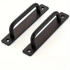 2Pcs Black Door Pull Handles