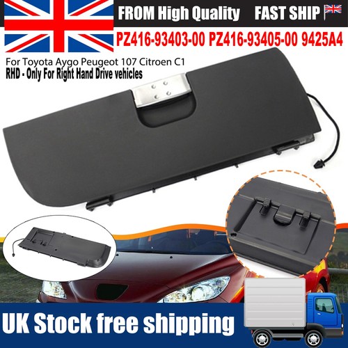 Rhd black glove box lid - box, cover