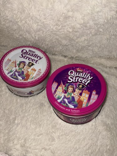 Vintage quality street tins - x2,