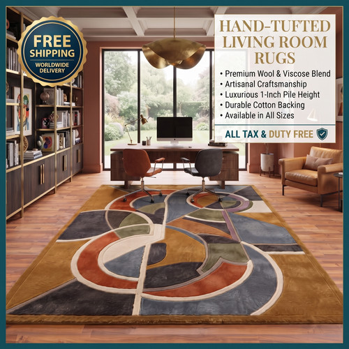 Modern abstract hand - hand, tufted