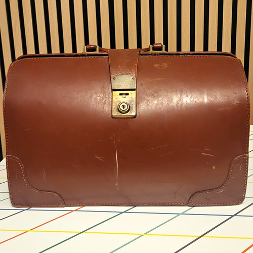 Vintage brown leather - vintage,