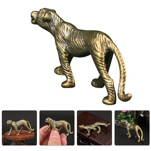 Brass leopard antique - leopard,