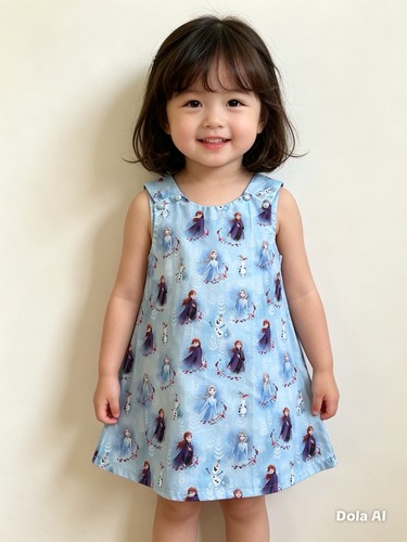 Frozen girls sleeveless line - sleeveless, a-line