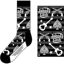 Johnny Cash Socks Guitars N