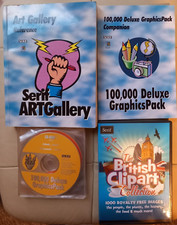 Vintage PC Programs - Serif Software Bundle CD-Roms With Manuals