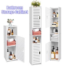 White tall bathroom storage - tall,