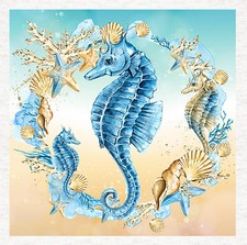 Nautical-Sea Horse Seaside