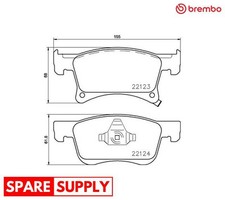 BRAKE PAD SET, DISC BRAKE FOR
