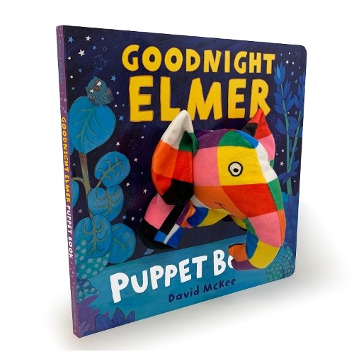 Goodnight elmer puppet book - elmer,