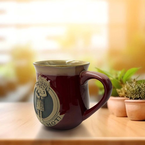 Scottish piper stoneware mug - stoneware,