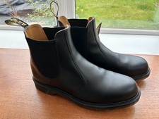 Dr Doc Martens Industrial Chelsea Safety Black Boots Leather size 12