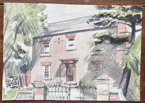 Vintage watercolour painting - vintage,