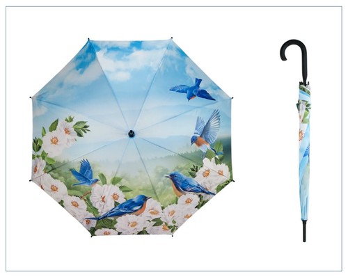 Soake blue birds - blue, sky