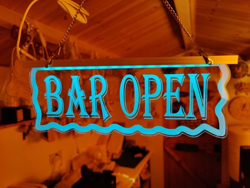 Open bar sign - light, up