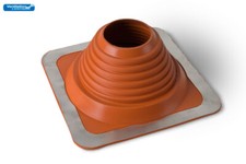 Woodburning stove & gas flue roof flashing, chimney pipe rain water weather seal