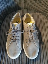 LYLE & SCOTT Mens pumps UK Size 10 Grey lace up trainer shoes