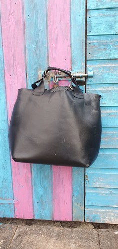 Zara large leather tote - large, bag