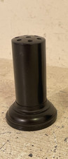 An antique ebony hat pin stand