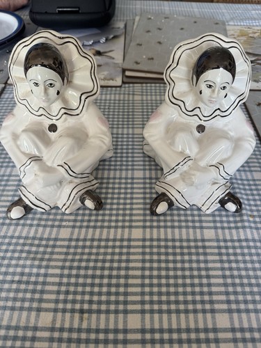 Vintage ceramic pierrot clown - pierrot,