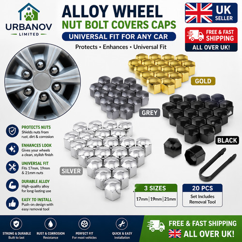17mm 19mm 21mm 20pcs - 17mm/19mm/21mm, alloy